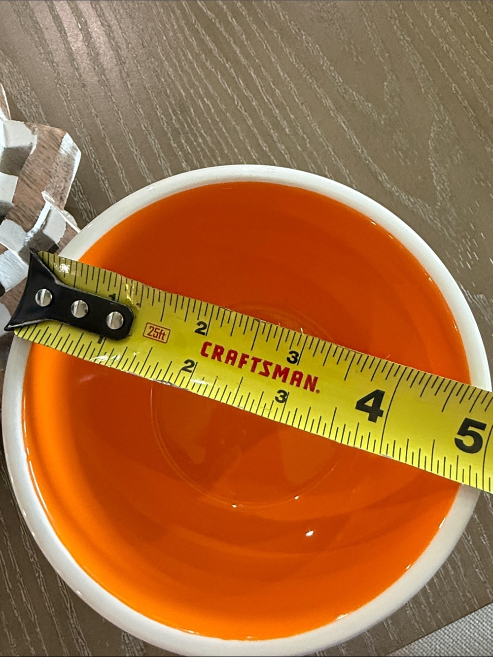 Orange/Black Striped Sm Mixing serving bowls Set of 3 Ceramic Nesting Bowls NWT - Picture 4 of 12
